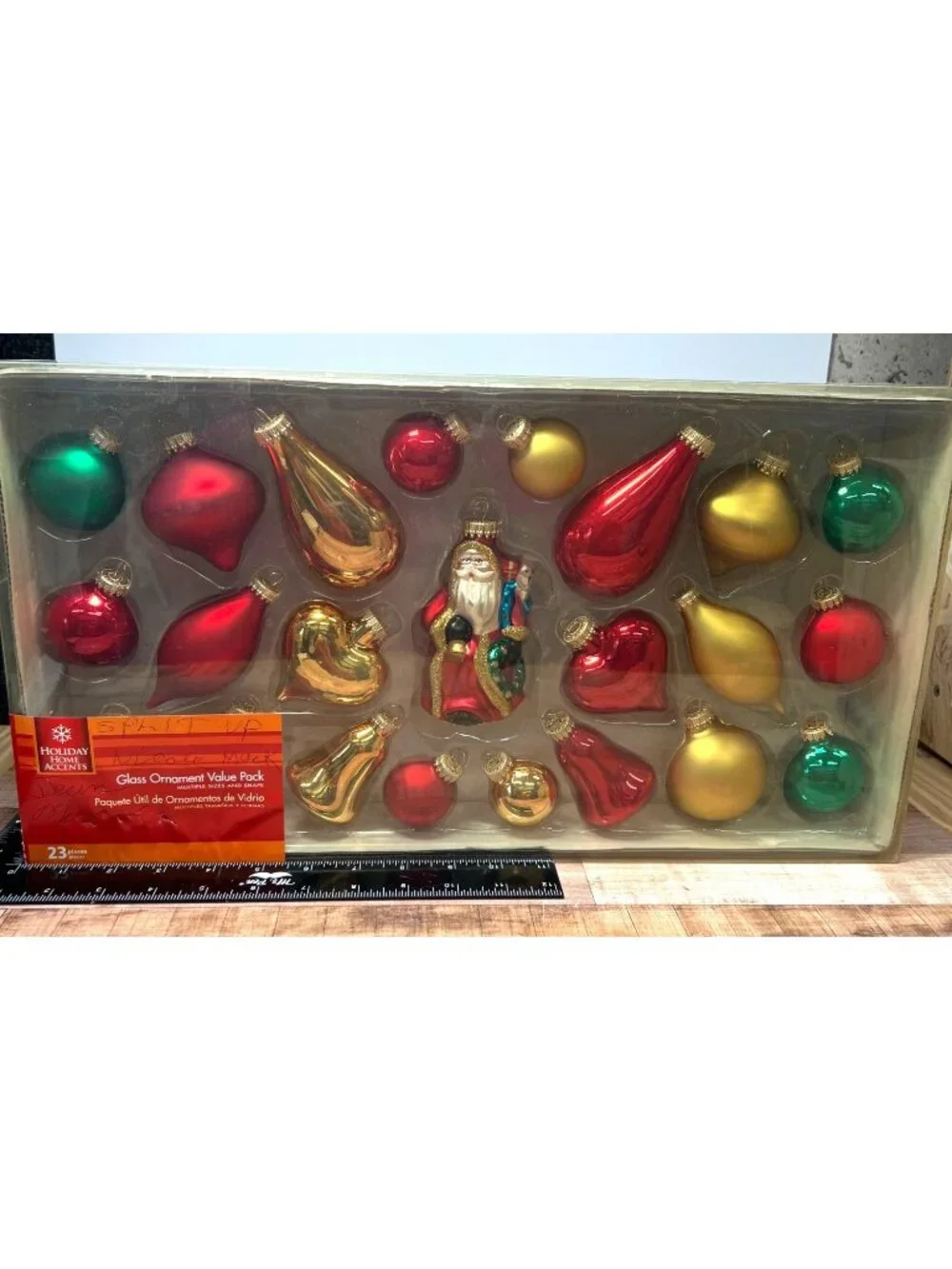 Holiday Home Accents Glass Ornament Value Pack 23 Piece Christmas Decor Set